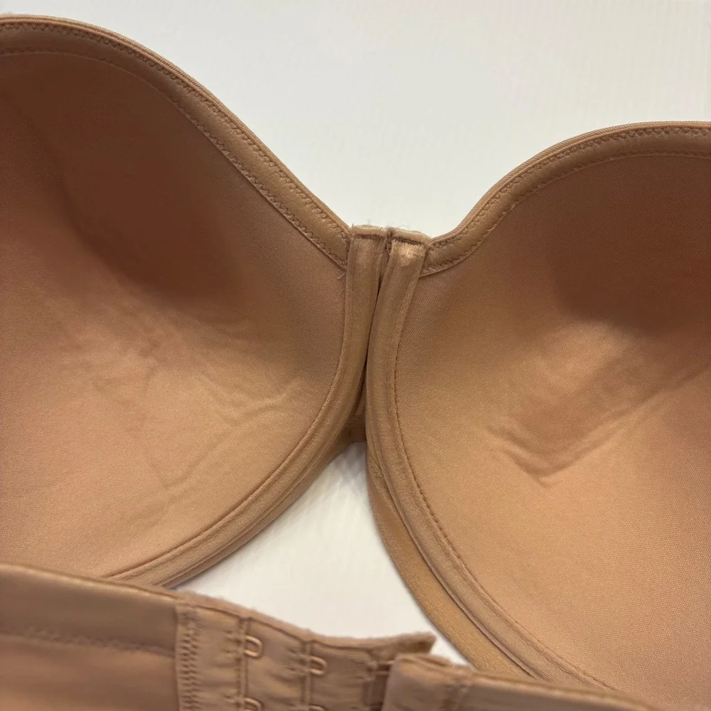 Wacoal Strapless Bra‎ Womens 34H Sand Red Carpet Underwire 854119 Lingerie